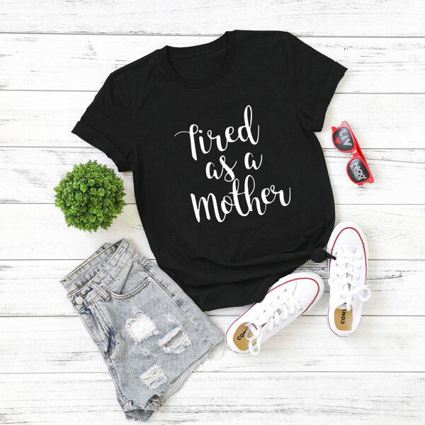 

Plus Slogan Graphic Short Sleeve Tee, Black