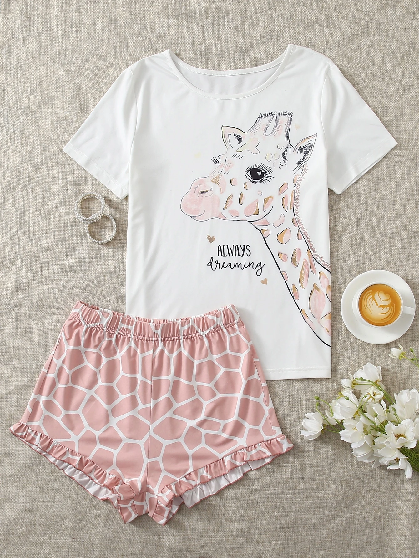 Shein giraffe pajamas Outlet
