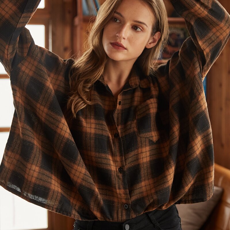 

Plaid Oversized Shirt, Multicolor