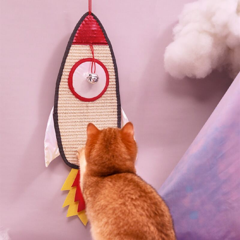

Rocket Shaped Cat Toy, Multicolor