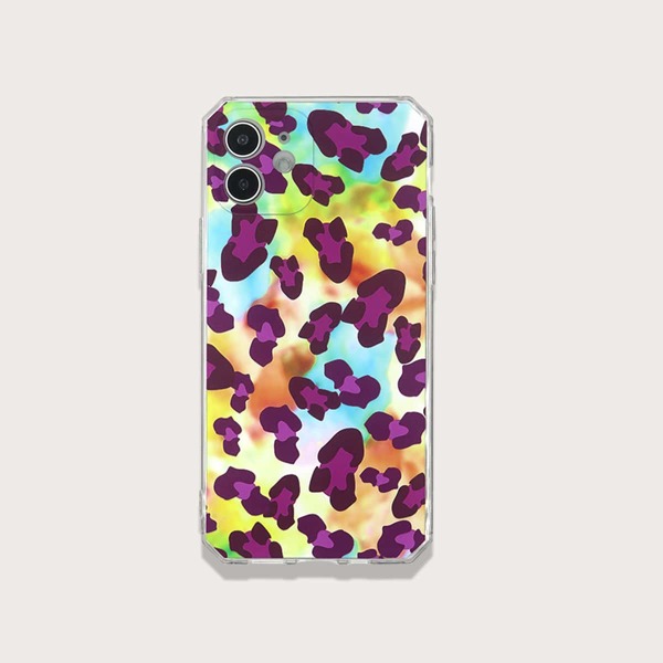

Чехол для iPhone с леопардовым узором, Многоцветный