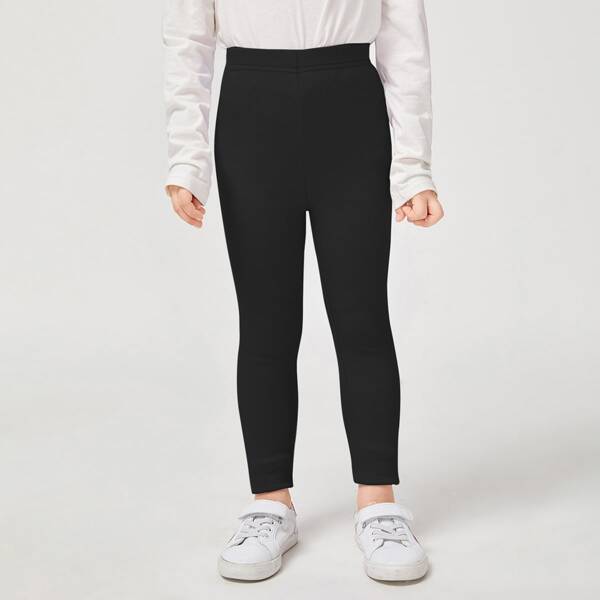 

Toddler Girls High Waist Leggings, Black