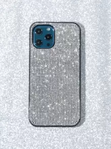 情人节亮片 Y2k 奢华全覆盖水钻镶嵌手机壳，适用于 防水防震防摔防刮