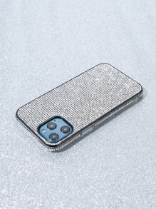 情人节亮片 Y2k 奢华全覆盖水钻镶嵌手机壳，适用于 防水防震防摔防刮