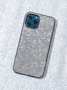 情人节亮片 Y2k 奢华全覆盖水钻镶嵌手机壳，适用于 防水防震防摔防刮