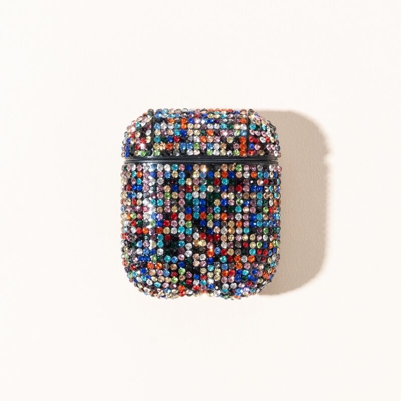 

Rhinestone Decor Airpods Case, Multicolor