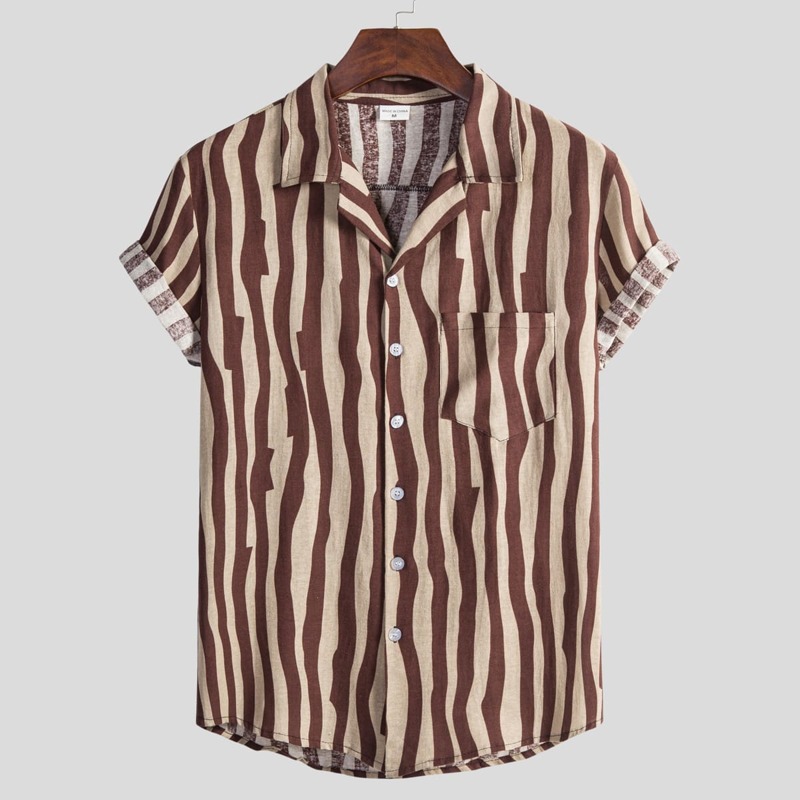 

Guys Striped Button Front Pocket Shirt, Multicolor