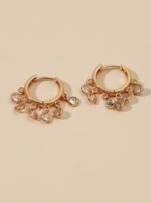 Bông tai Trang trí Tua tròn - Vàng - Xem 2