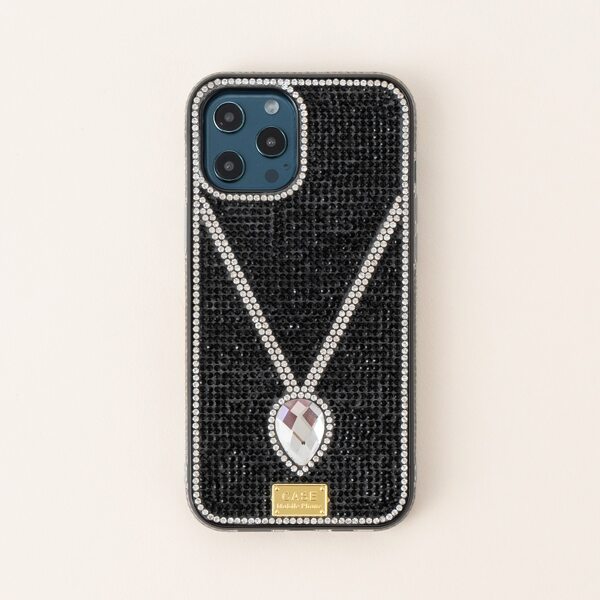 

Чехол для iPhone со стразами, Чёрный