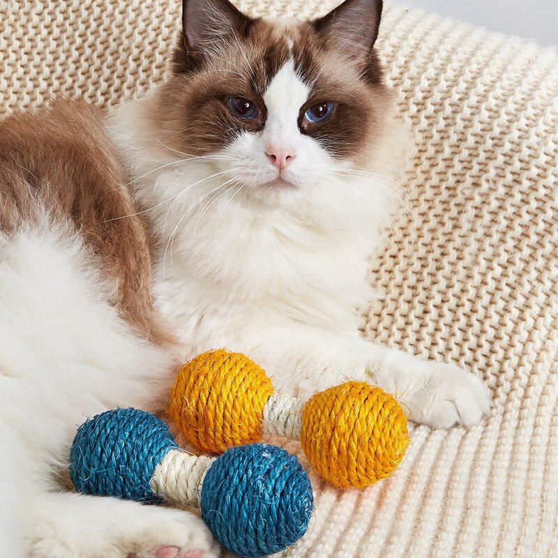 

1pc Random Color Sisal Cat Scratcher, Multicolor