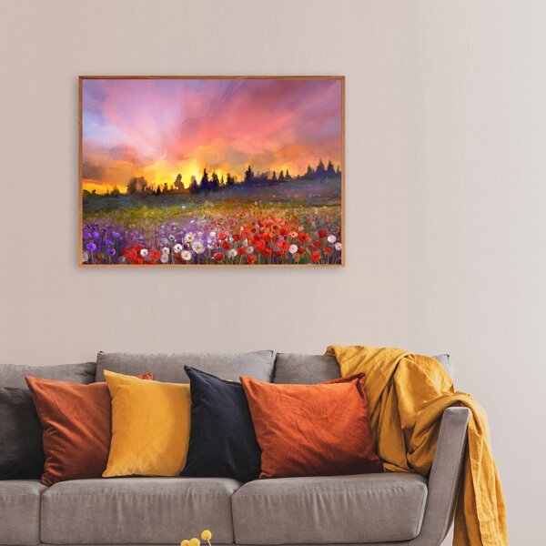 

Scenery Pattern Wall Painting Without Frame, Multicolor