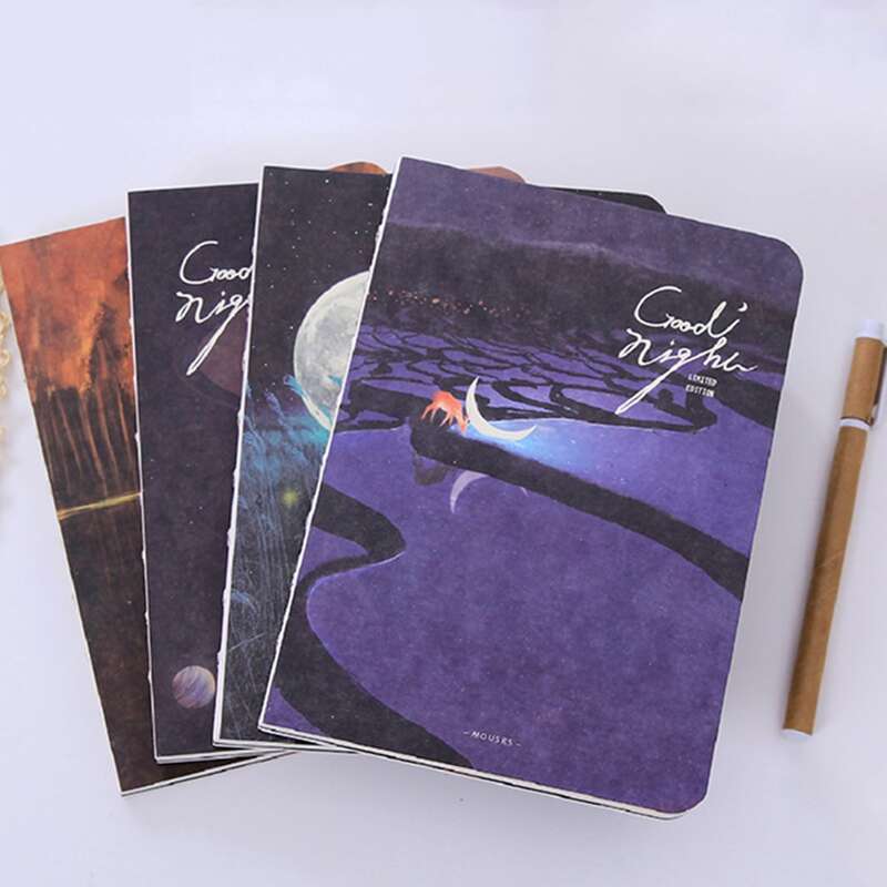

1pc Luminous Pattern Random Notebook, Multicolor