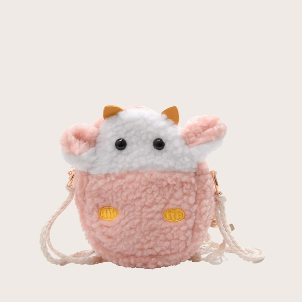 

Cartoon Crossbody Bag, Baby pink