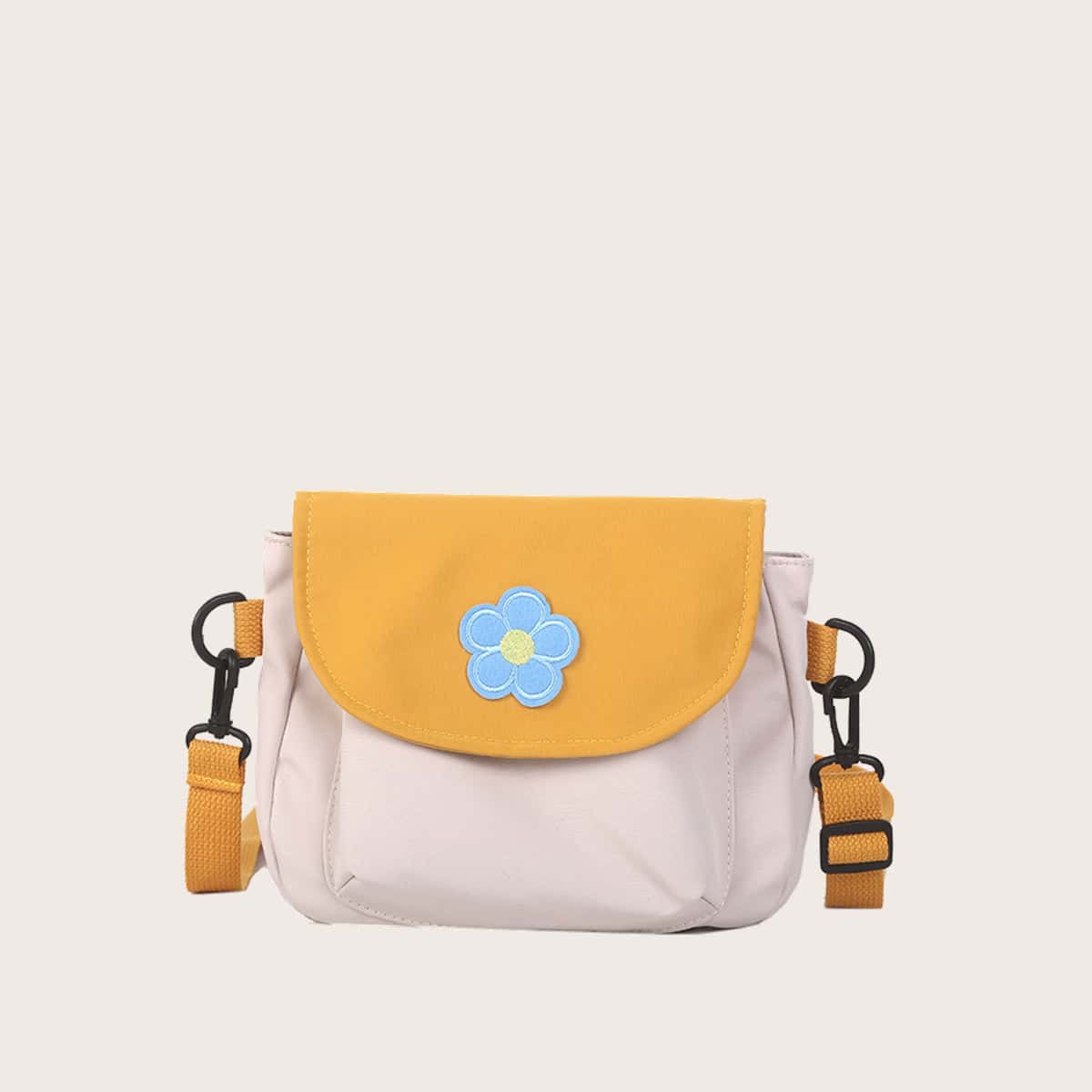 

Colorblock Floral Crossbody Bag, Multicolor