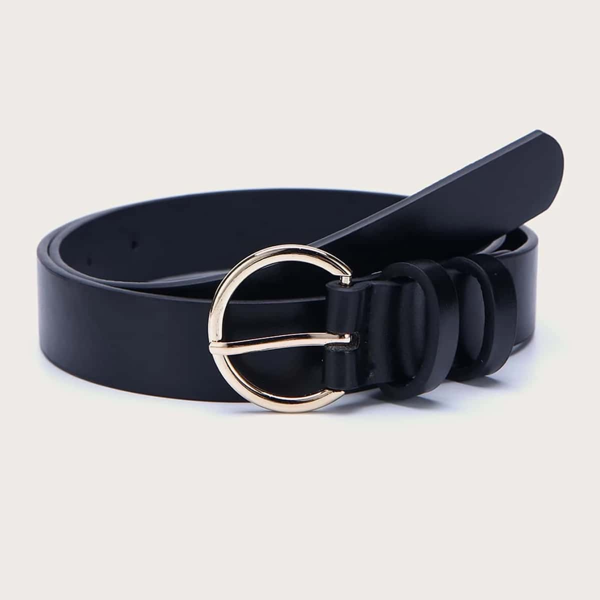 

Minimalist Buckle Belt, Black