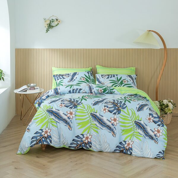 

Plants Print Bedding Set Without Filler, Multicolor