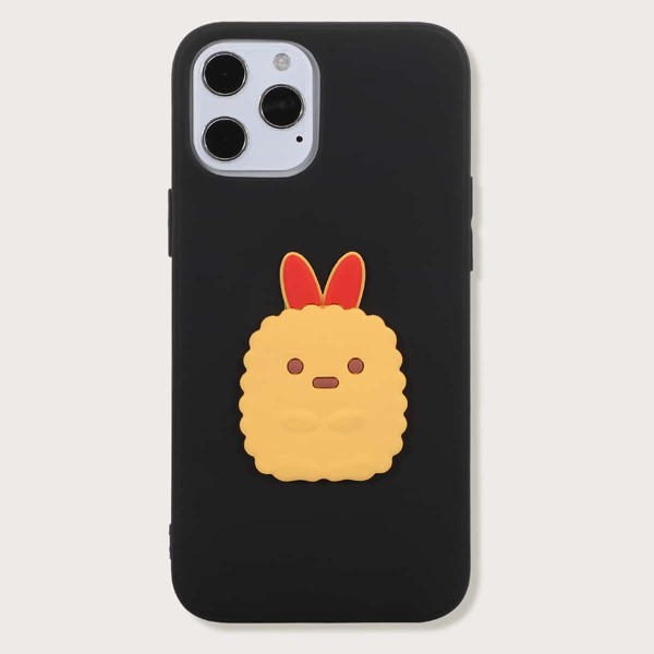 

Cartoon Decor iPhone Case, Black