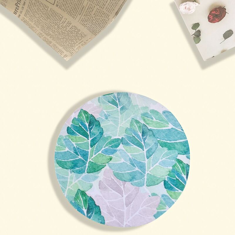 

Leaf Pattern Mouse Pad, Multicolor