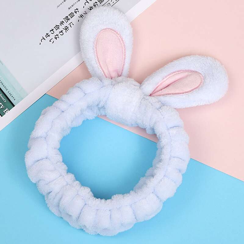 

Ear Detail Bath Headband, Blue