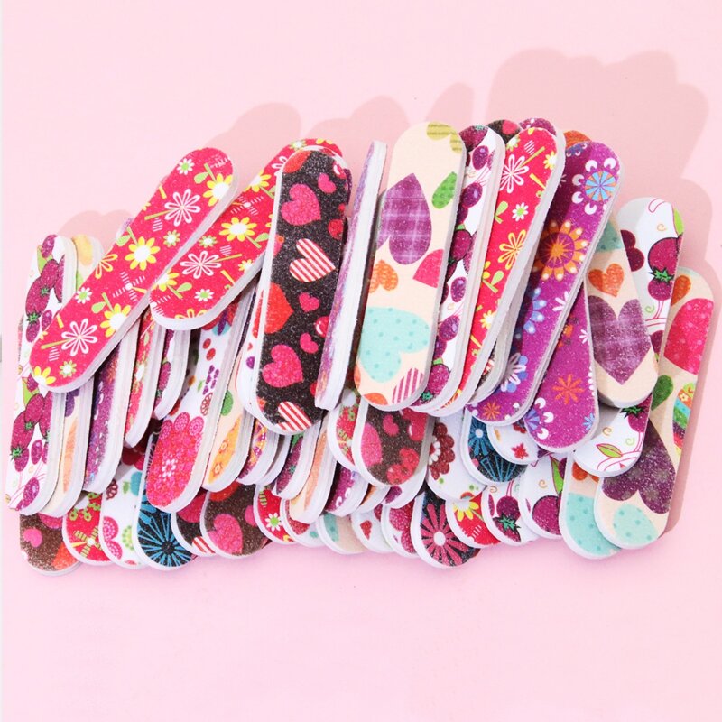 

50pcs Random Color Nail File, Multicolor
