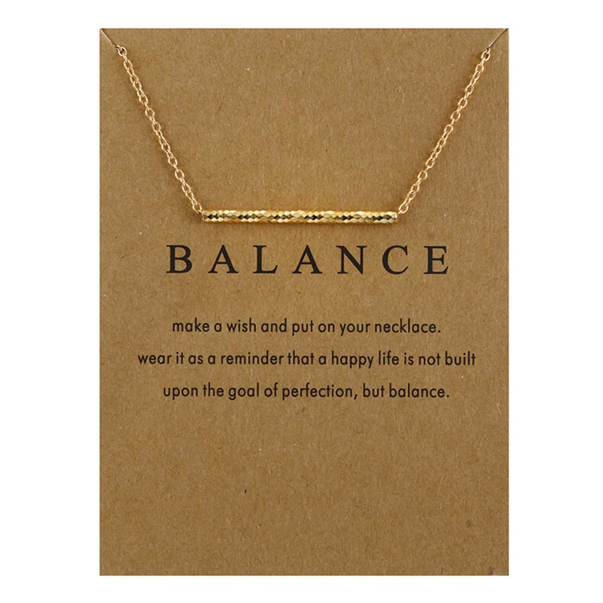 

Bar Pendant Necklace, Gold