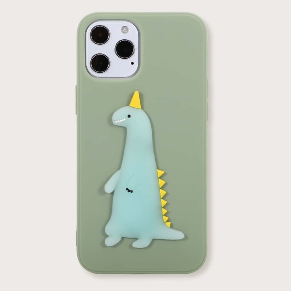 

Чехол для iPhone с динозавром, Зелёный