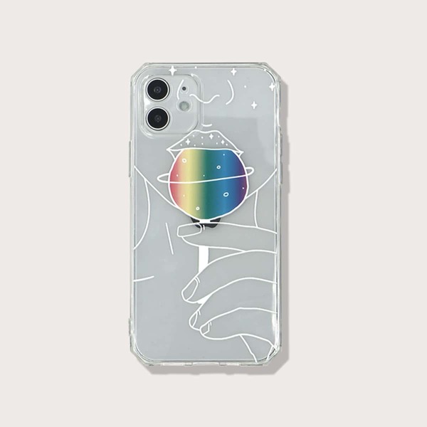 

Чехол для iPhone с графическим принтом, Многоцветный