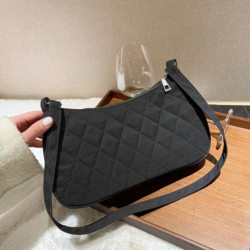 

Quilted Shoulder Bag, Black