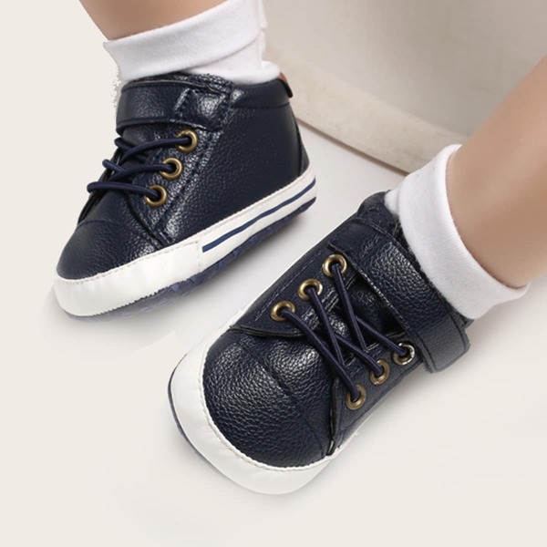 

Baby Boy Velcro Strap Sneakers, Navy blue