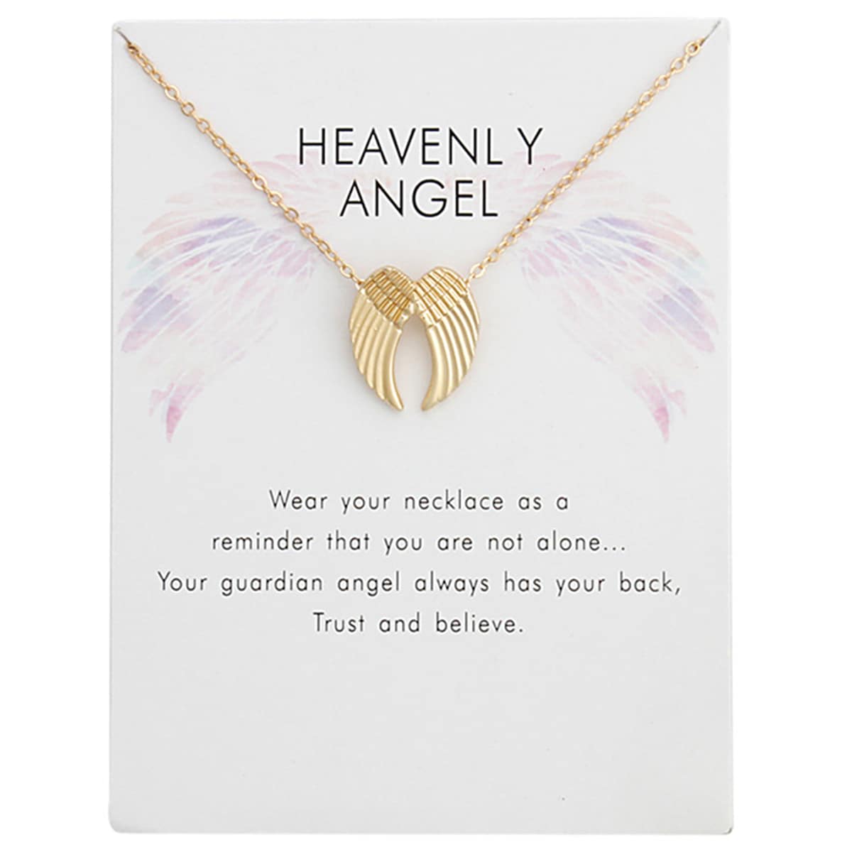 

Wing Pendant Necklace, Gold