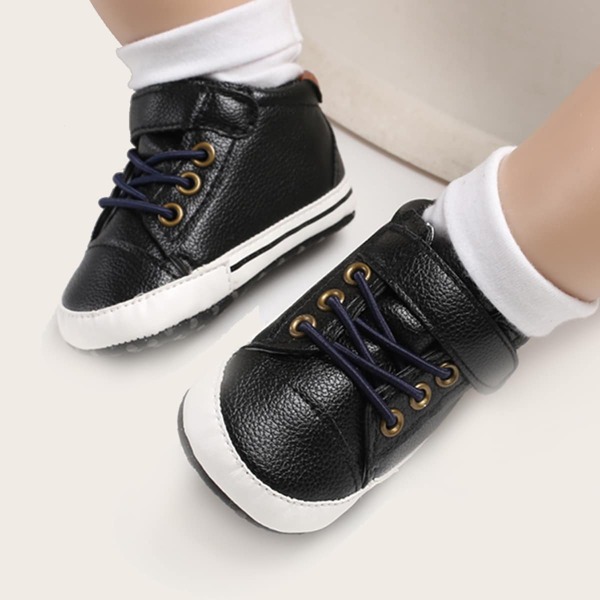

Baby Boy Velcro Strap Sneakers, Black