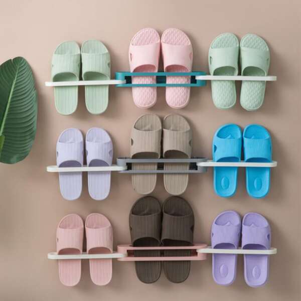 

1pc Foldable Random Shoes Storage Rack, Multicolor