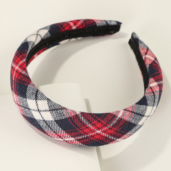 

Toddler Girls Plaid Pattern Hair Hoop, Multicolor
