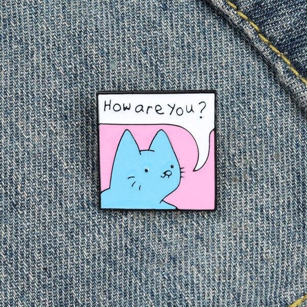 

Girls Cartoon Design Brooch, Multicolor
