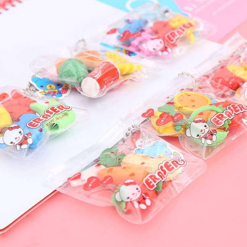 

1pc Random Cartoon Shaped Eraser, Multicolor