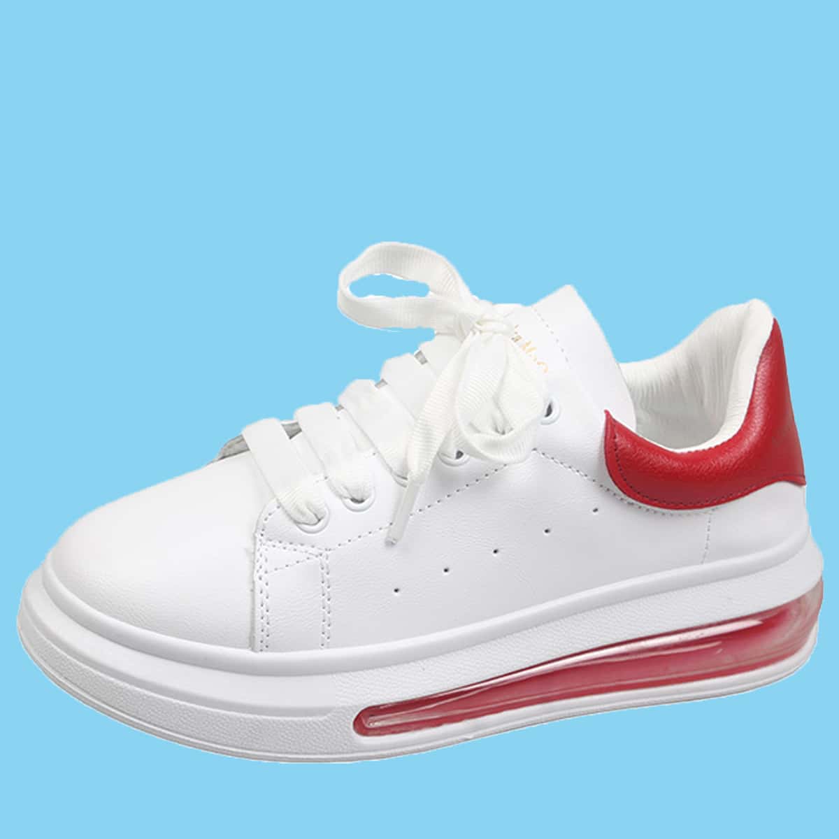 

Simple Lace-up Front Skate Shoes, White