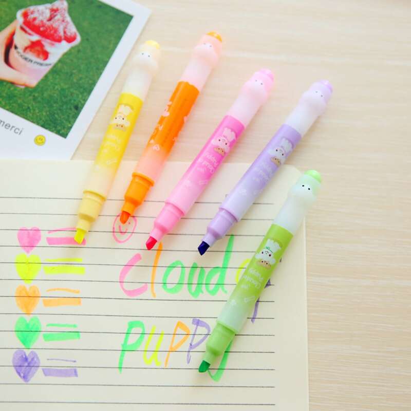 

6pcs Highlighter Pen, Multicolor