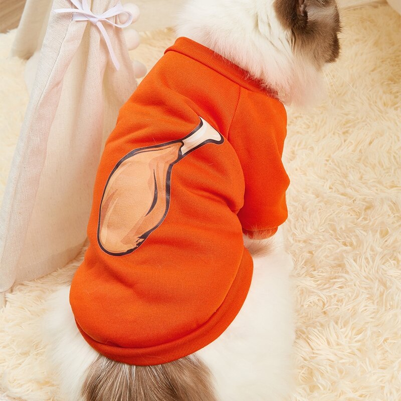 

Chicken Thighs Pet Sweatshirt, Orange