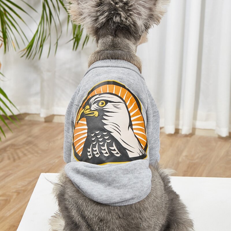

Eagle Pattern Pet Sweatshirt, Grey