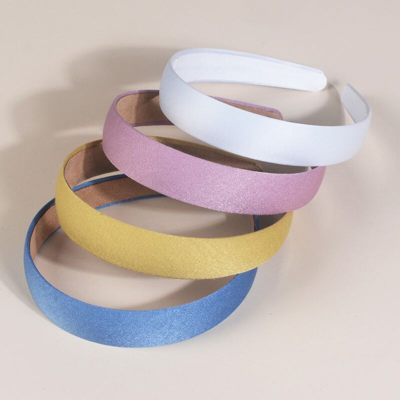 

4pcs Plain Hair Hoop, Multicolor