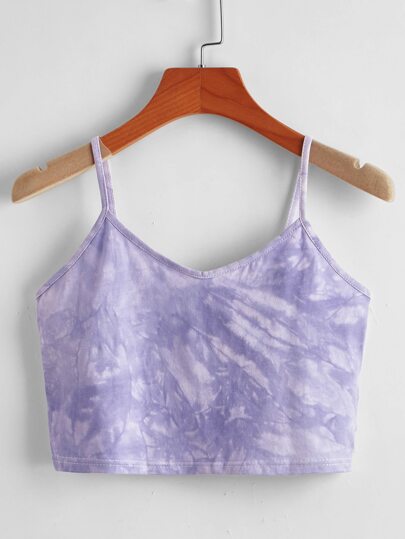 Tie Dye Crop Cami Top
