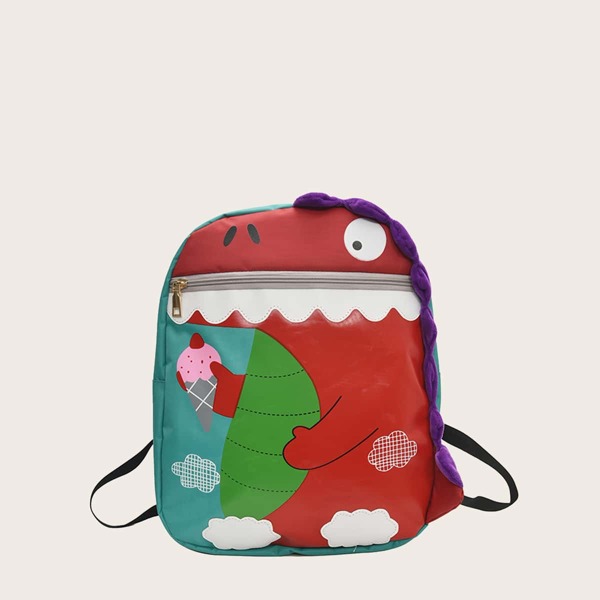 

Kids Cartoon Design Backpack, Green