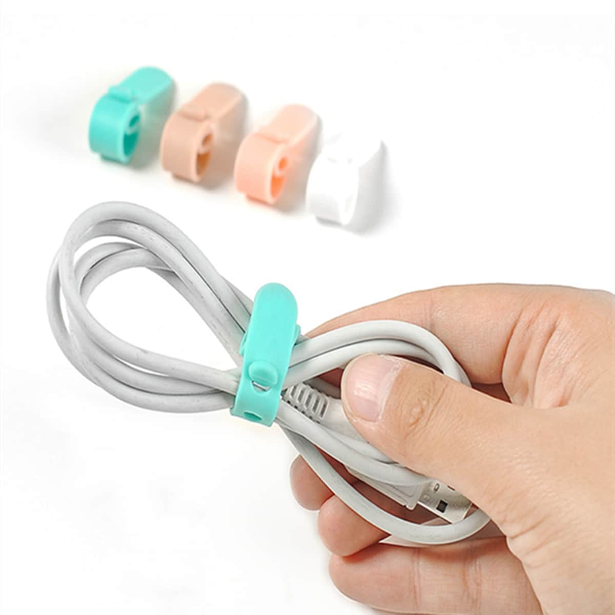 

4pcs Random Data Cable Organizer, Multicolor