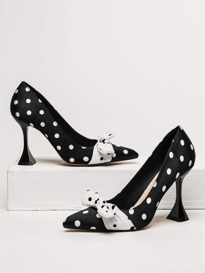 Tacones de corte de lunares con lazo - ¡Es temporada de bodas!