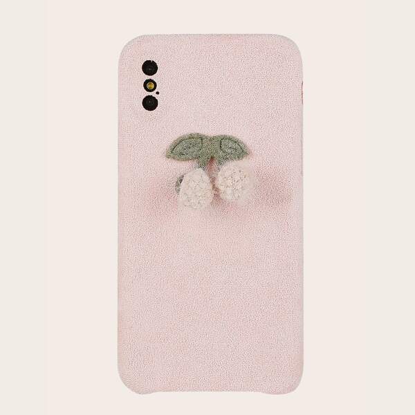 

Cherry Decor iPhone Case, Pastel baby pink