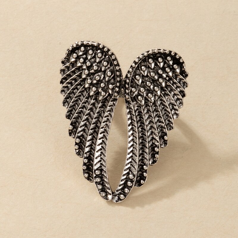 

Wing Design Ring, Silver