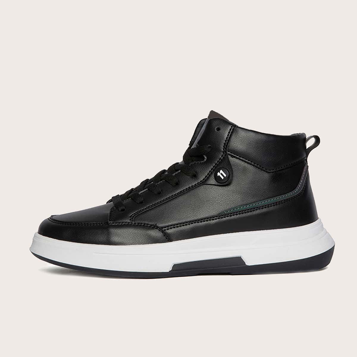 

Guys Lace-up Front High Top Sneakers, Black