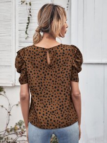 SHEIN Clasi Áo sơ mi Nút Tất cả trên in Giải trí - Nhiều màu - Xem 2