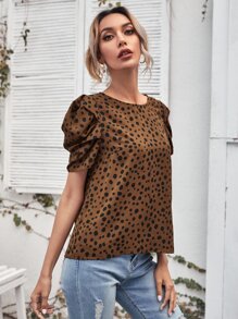 SHEIN Clasi Áo sơ mi Nút Tất cả trên in Giải trí - Nhiều màu - Xem 3