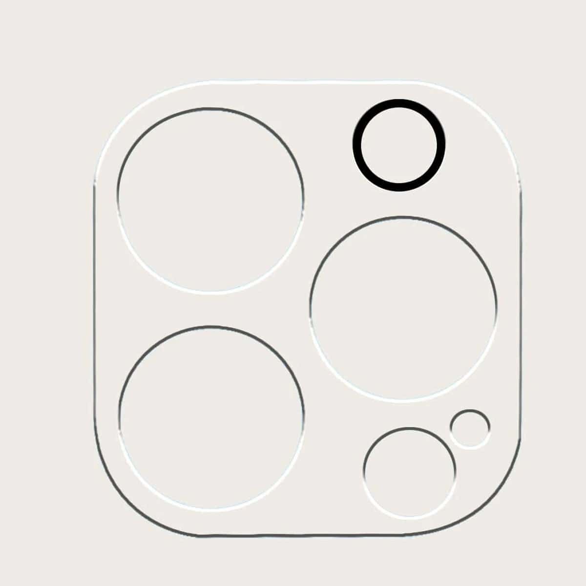 

1pc Clear Phone Lens Protector